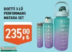 BOETTİ 3'LÜ PERFORMANS MATARA SET BOETTİ 3'LÜ PERFORMANS MATARA SET